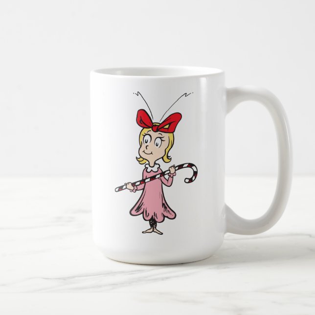 Caneca De Café O Grpolegadas | Cindy-Lou Who - Holding Candy Cane (Direita)
