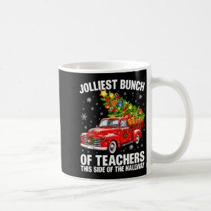 Caneca De Café O Grupo Mais Alegre De Caminhão Vermelho De Natal