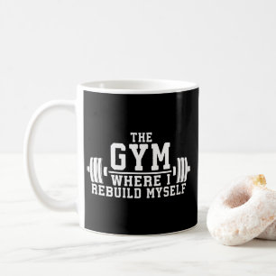 Caneca De Café O Gym - Reconstrua-me - Workout Inspirational