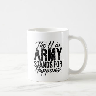 Caneca De Café O H no Exército significa felicidade