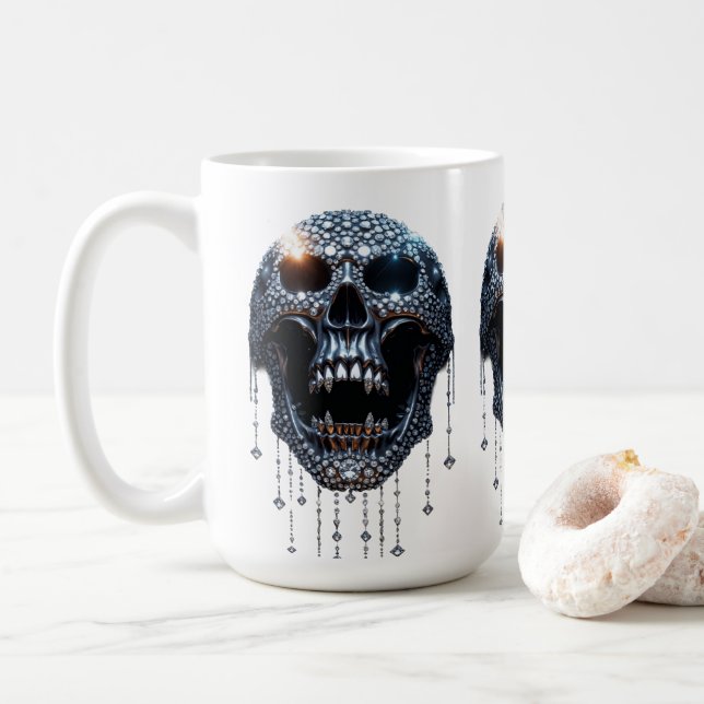 Caneca De Café O Halloween "Spooky Bling" (Com Donut)