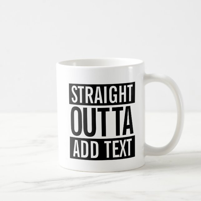 CANECA DE CAFÉ O HETERO OUTTA… ADICIONA SEU TEXTO MEME (Direita)
