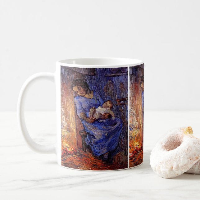 Caneca De Café O homem está no mar por Vincent van Gogh (Com Donut)