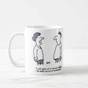 Caneca De Café O homem não pode ir a Pub porque a esposa não te