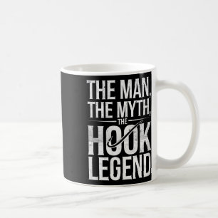 Caneca De Café O Homem O Mito A Lenda Do Gancho Pai Pescador Engr
