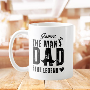 Caneca De Café O Homem O Mito O PAI Da Lenda O Dia de os pais Leg