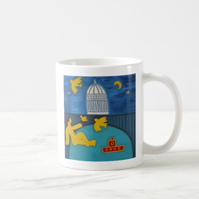 Caneca De Café O homem sob a ponte 2006 (Direita)