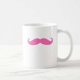 Caneca De Café O humor cor-de-rosa do Moustache cria seus