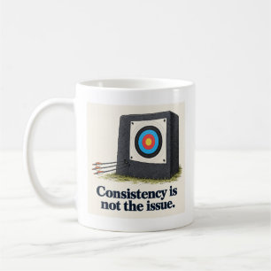 Caneca De Café O humor de arqueiro não é sobre consistência