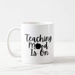 Caneca De Café O humor do ensino está ligado