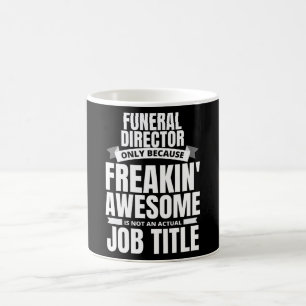 Caneca De Café O incrível diretor funerário, Engraçado, citaç