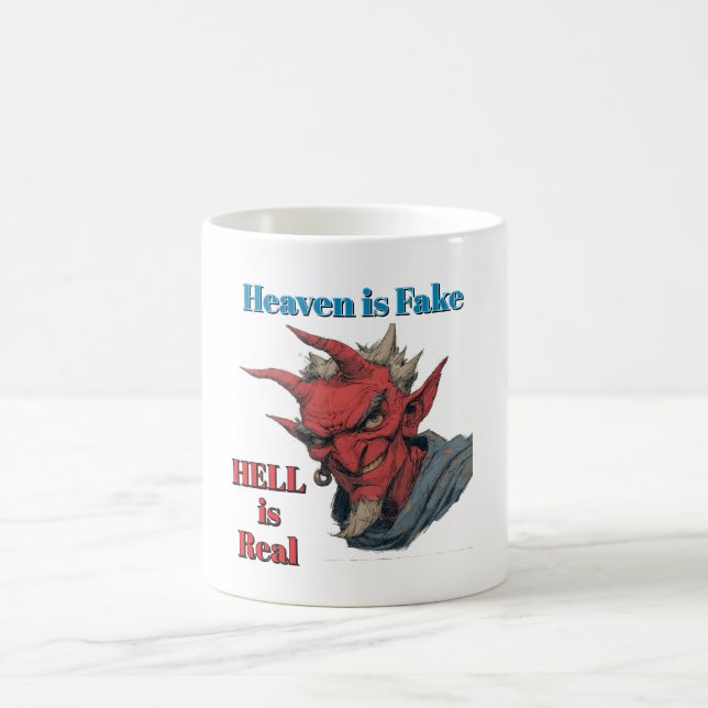 Caneca de Café O Inferno é Real (Centro)