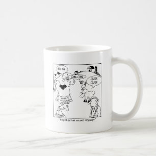 Caneca De Café O inglês é língua dos animais de fazenda ?a