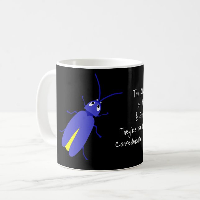 Caneca De Café O Inseto Azul Appalaciano (Frente Esquerda)