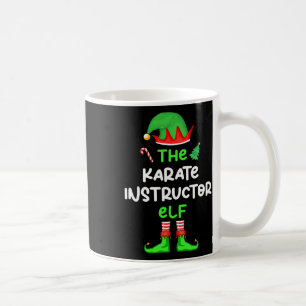 Caneca De Café O Instrutor Karate Elf Christmas Matching Pajam