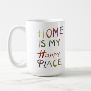 Caneca De Café O Introvertido Feliz “Casa É Meu Lugar Feliz”