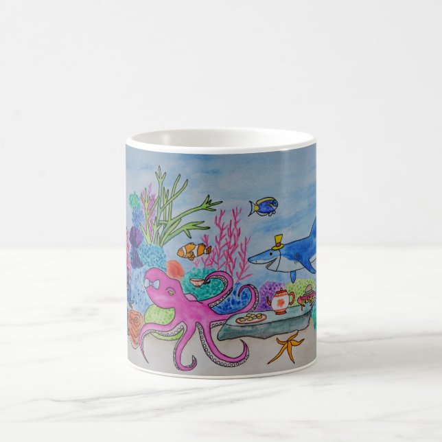 Caneca De Café O jardim de um polvo (na máscara) (Centro)