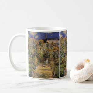 Caneca De Café O Jardim do Artista em Vetheuil de Claude Monet