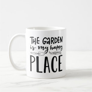 Caneca De Café O Jardim É Meu Lugar Feliz