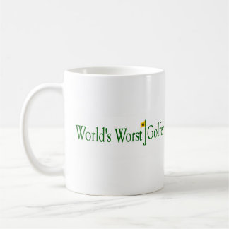 Caneca De Café O jogador de golfe o mais mau dos mundos