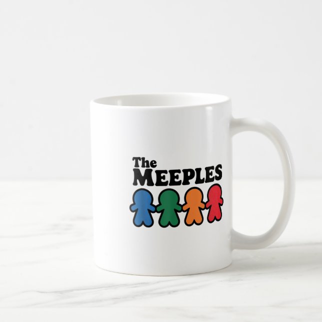 Caneca De Café O Jogador de Tabuleiro Meeples (Direita)