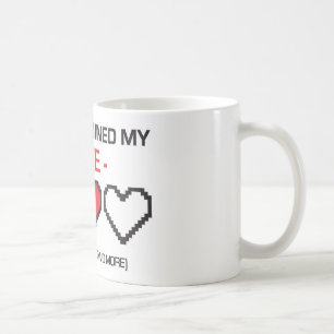 CANECA DE CAFÉ O JOGO ARRUINOU MINHA VIDA!