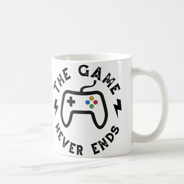 Caneca De Café O jogo nunca acaba (Direita)