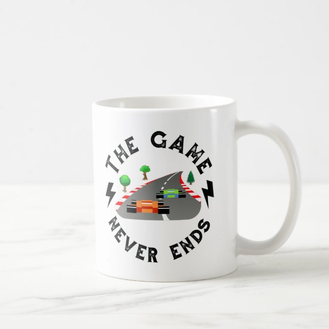 Caneca De Café O jogo nunca acaba (Direita)