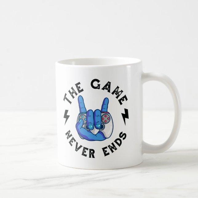 Caneca De Café O jogo nunca acaba (Direita)