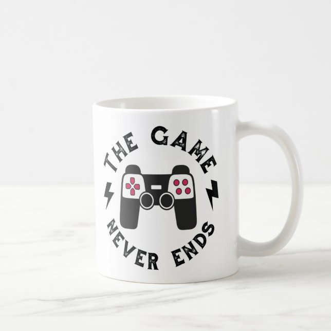 Caneca De Café O jogo nunca acaba (Direita)