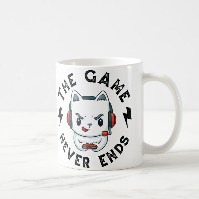 Caneca De Café O jogo nunca acaba (Direita)