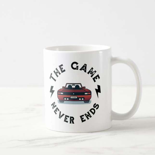 Caneca De Café O jogo nunca acaba (Direita)
