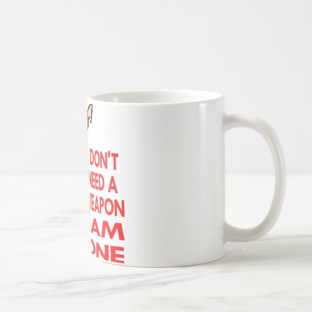 Caneca De Café O karaté, Muttahida Majlis-E-Amal, EU SOU uma arma (Direita)