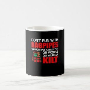 Caneca De Café O Kilt escocês dos Bagpipes não funciona Bagpipes