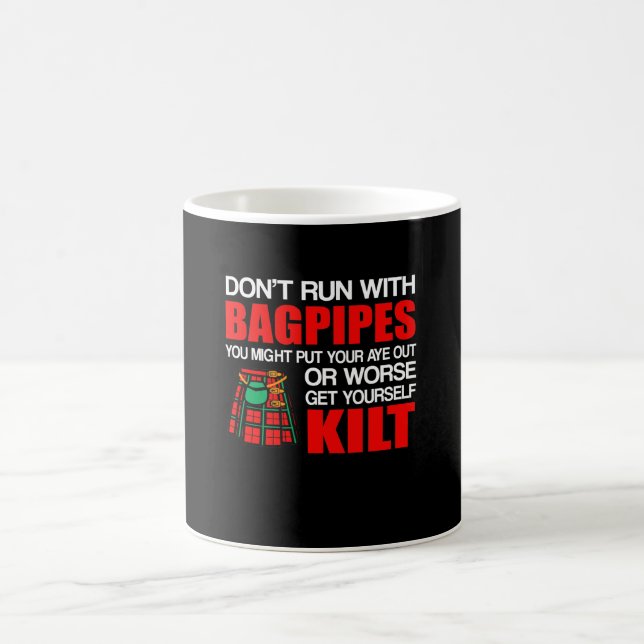 Caneca De Café O Kilt escocês dos Bagpipes não funciona Bagpipes (Centro)
