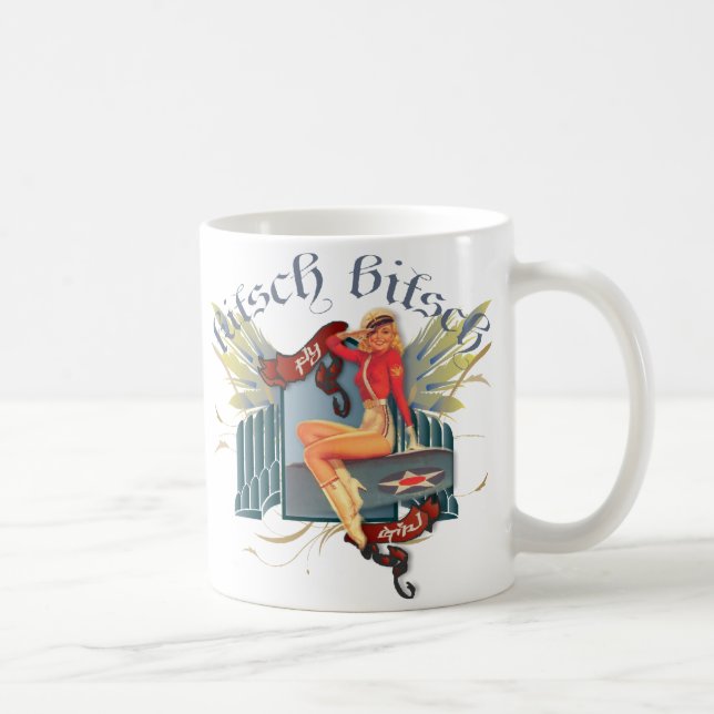 Caneca De Café O kitsch Bitsch: Pin-Acima do tatuagem da menina (Direita)
