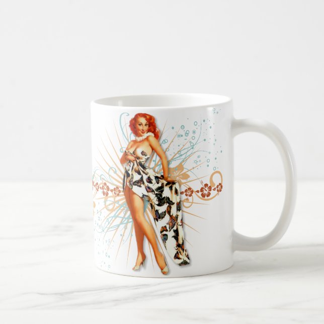 Caneca De Café O kitsch Bitsch: Tatuagem Tiki! (Direita)