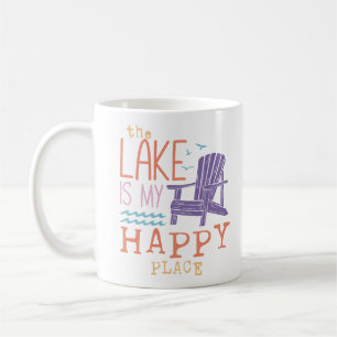 Caneca De Café O Lago É Meu Lugar Feliz