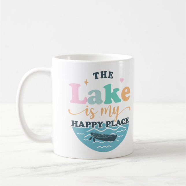 Caneca De Café O Lago é o meu Lugar Feliz (Esquerda)