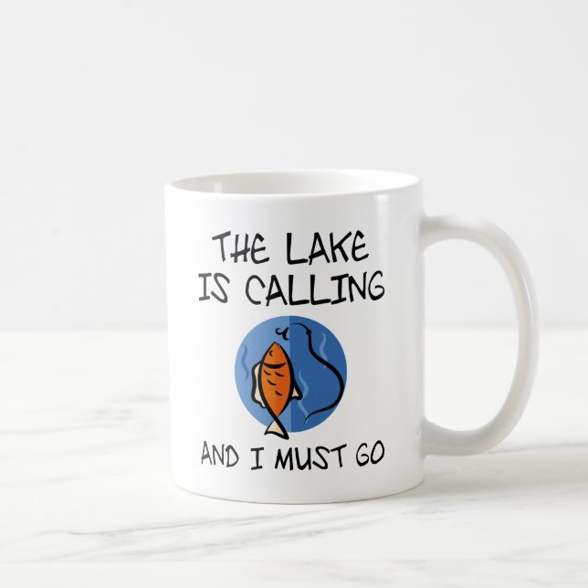 Caneca De Café O Lago Está Chamando (Direita)