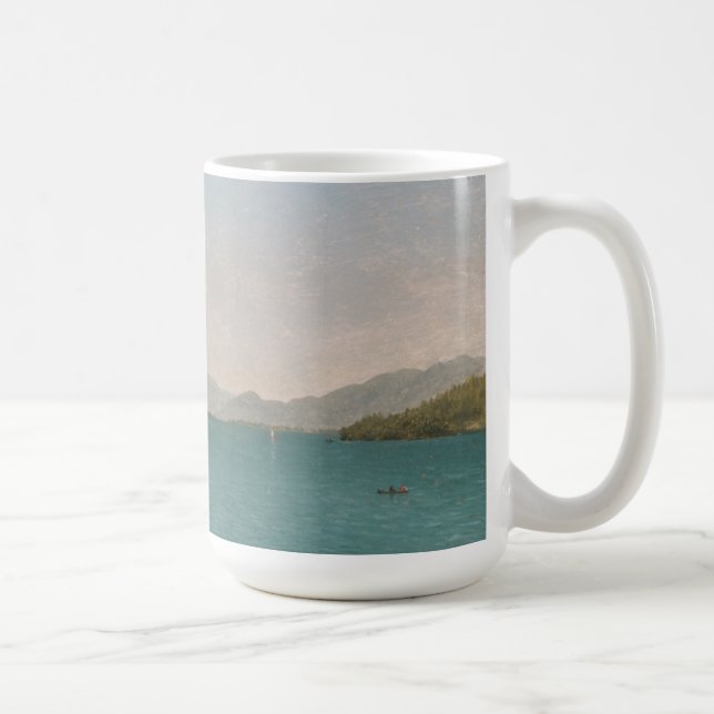 Caneca De Café O lago George, livra o estudo (Direita)