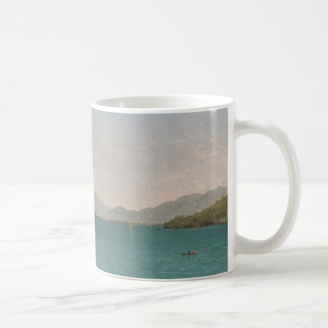Caneca De Café O lago George, livra o estudo (Direita)