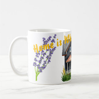 Caneca De Café O lar é onde está o coração