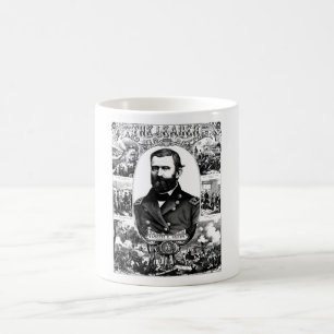 Caneca De Café O líder e suas batalhas -- Ulysses S. Grant