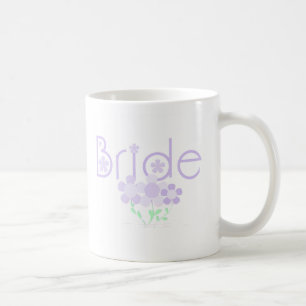 Caneca De Café O Lilac Pastel floresce a noiva