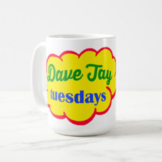 Caneca De Café O Logotipo Clássico Dave Jay Terça-Feira 15 Oz.Can
