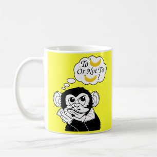 Caneca De Café O macaco de Shakespeare