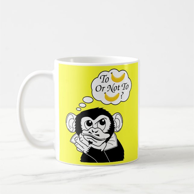Caneca De Café O macaco de Shakespeare (Esquerda)