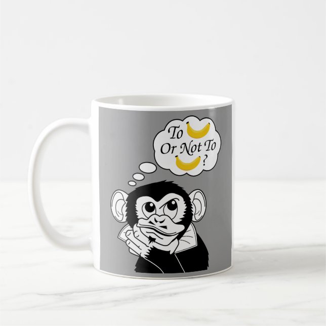 Caneca De Café O macaco de Shakespeare (Esquerda)
