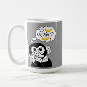 Caneca De Café O macaco de Shakespeare